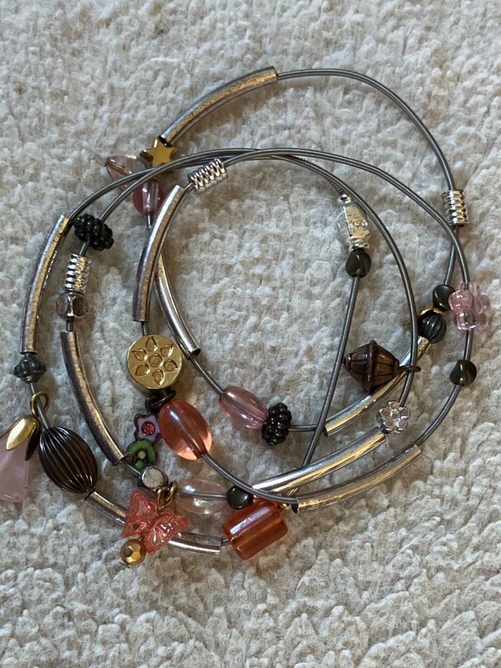 Stack Stretch Charm Bracelets